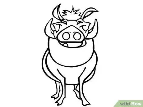 Imagen titulada Draw Pumbaa from the Lion King Step 18