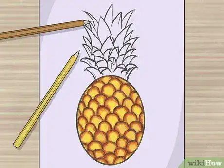 Imagen titulada Draw a Pineapple Step 7