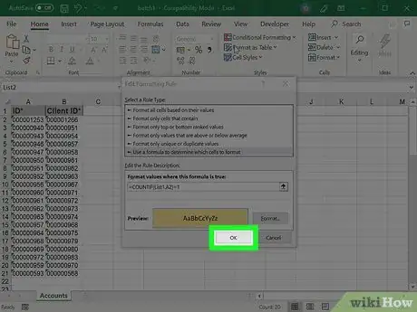 Imagen titulada Compare Two Lists in Excel Step 17