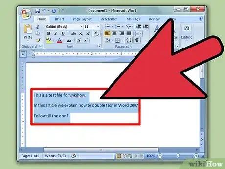 Imagen titulada Double Space in Word 2007 Step 2