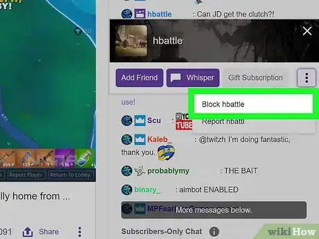 Imagen titulada Block Someone on Twitch Step 7