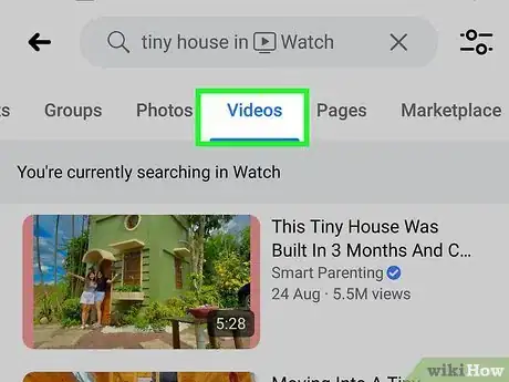 Imagen titulada Find Videos on Facebook Step 17