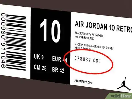 Imagen titulada Tell if Jordans Are Fake Step 4