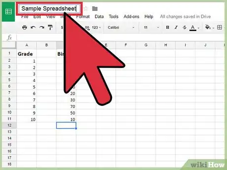 Imagen titulada Use Google Spreadsheets Step 11