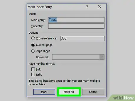 Imagen titulada Create an Index in Word Step 9