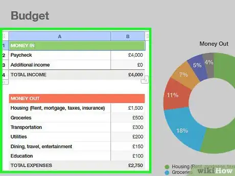 Imagen titulada Make a Spreadsheet Step 19