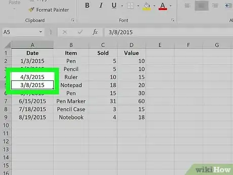 Imagen titulada Switch Cells in Excel Step 4