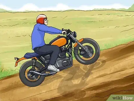 Imagen titulada Ride a Motorcycle Downhill Step 13