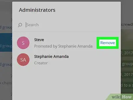 Imagen titulada Remove an Admin on Telegram on PC or Mac Step 14