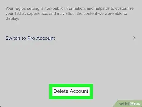Imagen titulada Delete a TikTok Account Step 5