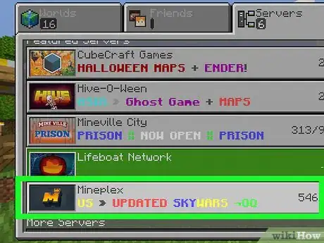 Imagen titulada Join Servers in Minecraft PE Step 12