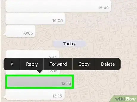 Imagen titulada Delete Old Messages on WhatsApp Step 4