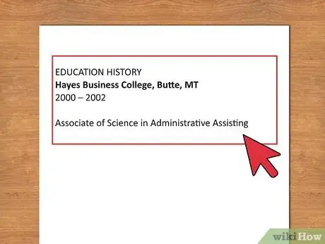Imagen titulada Write a Chronological Resume Step 8