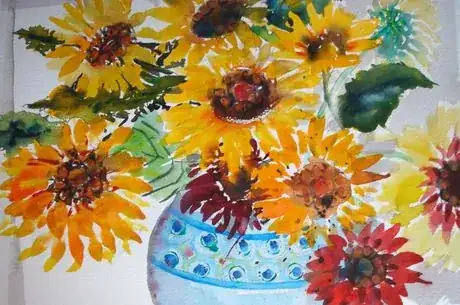 Imagen titulada Sunflowers in bowl