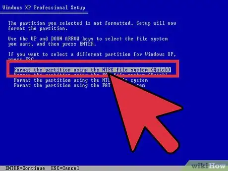 Imagen titulada Format a PC and Install Windows XP SP3 Step 8