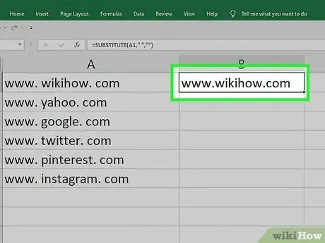 Imagen titulada Remove Spaces Between Characters and Numbers in Excel Step 16