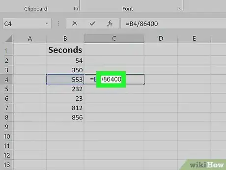 Imagen titulada Convert Seconds to Minutes in Excel Step 4