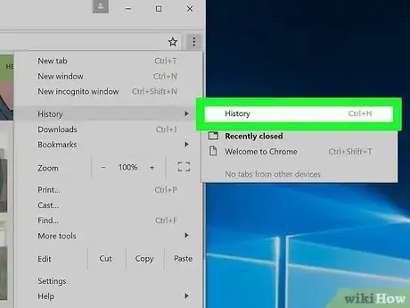 Imagen titulada View Browsing History Step 4