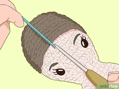 Imagen titulada Make Amigurumi Hair Step 19