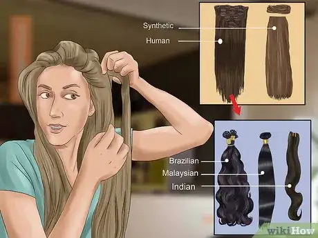 Imagen titulada Apply Hair Extensions Step 1