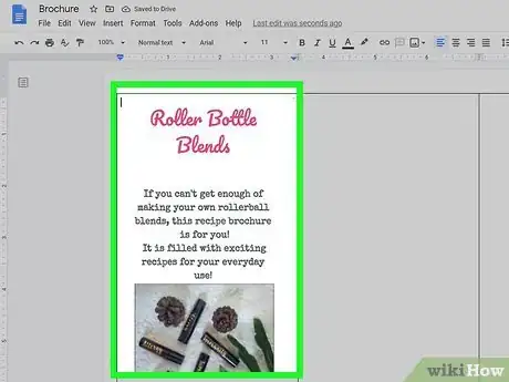 Imagen titulada Make a Brochure Using Google Docs Step 8