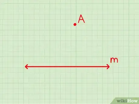 Imagen titulada Construct a Line Parallel to a Given Line Through a Given Point Step 1