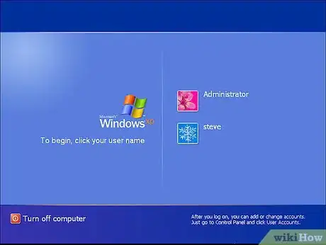 Imagen titulada Log on to Windows XP Using the Default Blank Administrator Password Step 4