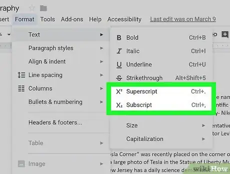 Imagen titulada Make Small Numbers on Google Docs on PC or Mac Step 6