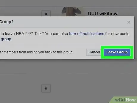 Imagen titulada Leave a Facebook Group Step 14