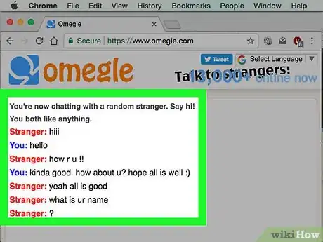 Imagen titulada Have an Actual Conversation on Omegle Step 7