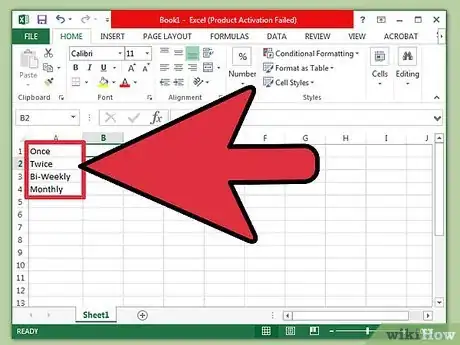 Imagen titulada Change from Lowercase to Uppercase in Excel Step 1