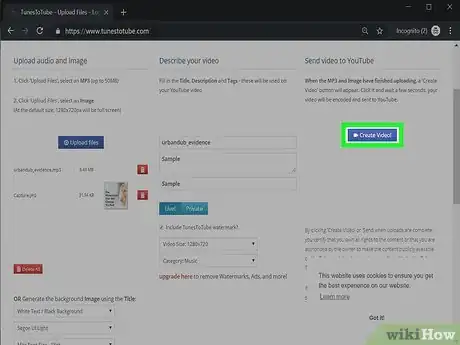 Imagen titulada Create a YouTube Video With an Image and Audio File Step 50