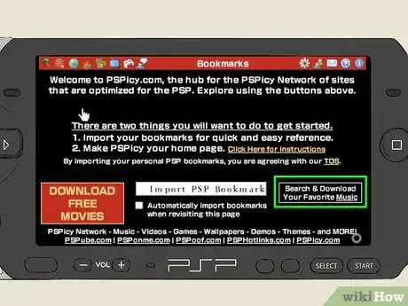 Imagen titulada Download Music Directly from Your PSP's Web Browser Step 7