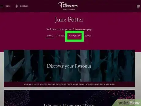 Imagen titulada Delete Your Pottermore Account Step 2