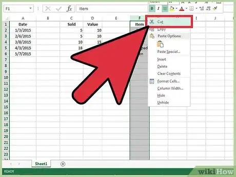 Imagen titulada Move Columns in Excel Step 7