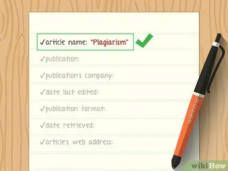Imagen titulada Cite a Wikipedia Article in MLA Format Step 3