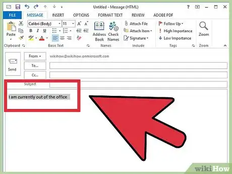 Imagen titulada Turn On or Off the Out of Office Assistant in Microsoft Outlook Step 12