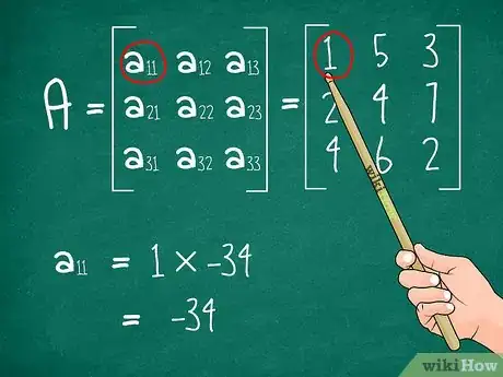 Imagen titulada Find the Determinant of a 3X3 Matrix Step 5