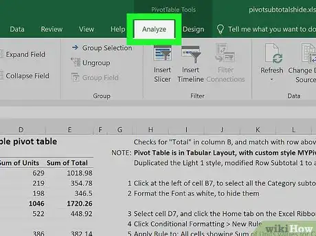 Imagen titulada Add a Column in a Pivot Table Step 3