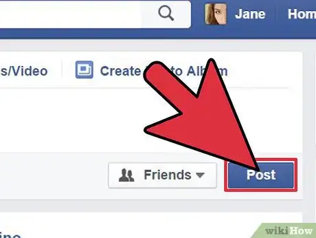 Imagen titulada Change a Facebook Status Step 7