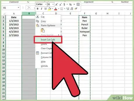 Imagen titulada Move Columns in Excel Step 9