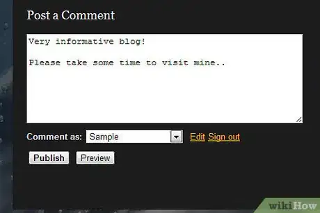 Imagen titulada Post a Comment on a Blog With an Embedded Link Step 3