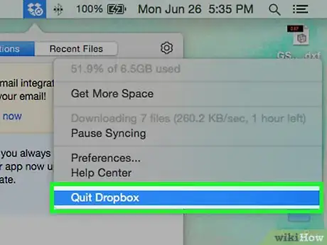 Imagen titulada Uninstall Dropbox from a Mac Step 2