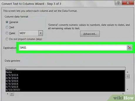 Imagen titulada Split a Cell in Excel on PC or Mac Step 11