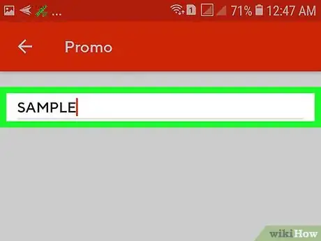 Imagen titulada Use a Promo Code on DoorDash on Android Step 6