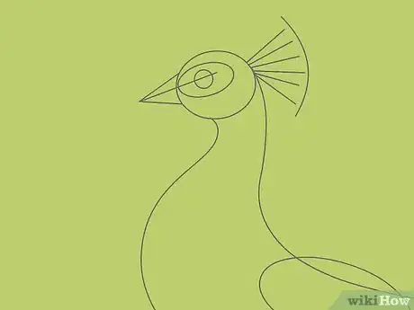 Imagen titulada Draw an Exotic Peacock Step 22