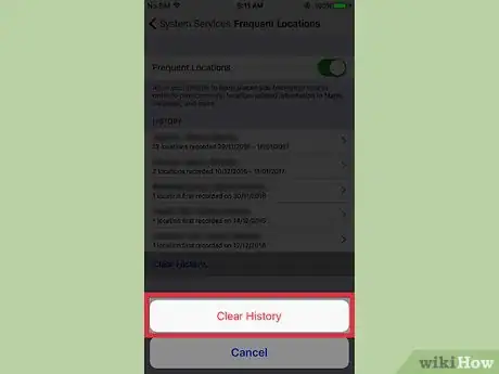 Imagen titulada Clear Your Frequent Location History on an iPhone Step 7
