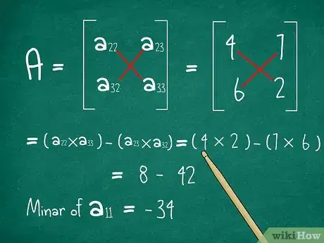 Imagen titulada Find the Determinant of a 3X3 Matrix Step 4