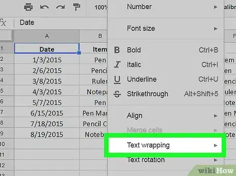 Imagen titulada Wrap Text on Google Sheets on PC or Mac Step 5