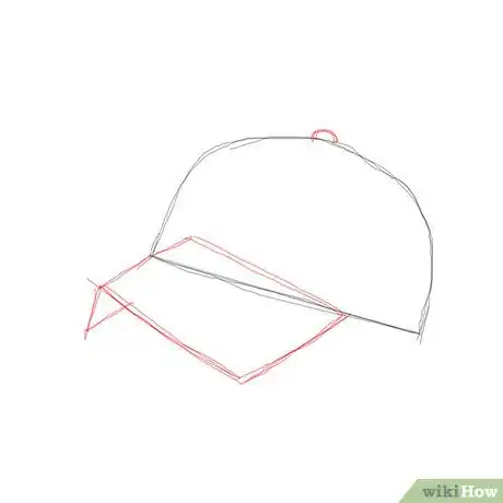 Imagen titulada Baseball cap top and visor Step 2